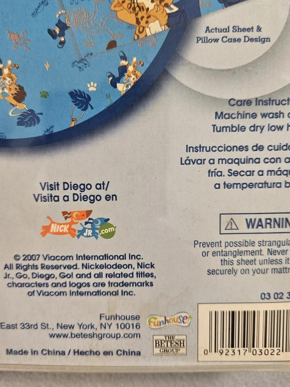 NWT 2007 Go Diego Go Toddler Bedding Set